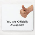 Officially Awesome!! mousepads