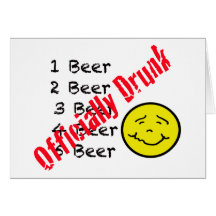 Officially Drunk Greeting Card
