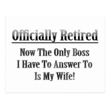 Officially Retired Post Card