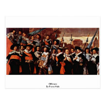 Officiers  By Frans Hals Post Cards
