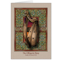 Offogerty Harp Greeting Card