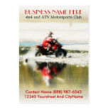 Offroad Quad - Sports action  4x4 photograph Business Card