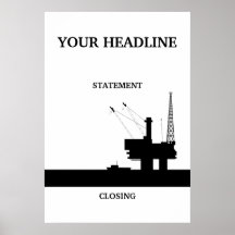 Offshore Oil Poster Template