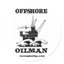 Offshore Oilman, Oil Field Sticker