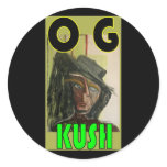 OG KUSH ROUND STICKERS