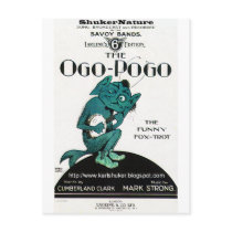 Ogo-Pogo, The Funny Fox-Trot, ShukerNature postcards