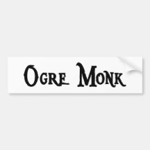 Ogre Monk Bumper Sticker