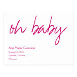 Oh Baby Announcement Postcard (Customisable)