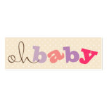 OH BABY! | COLORFUL BABY SHOWER REGISTRY CARDS