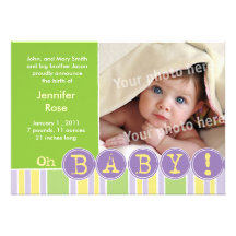 Oh baby green announcement