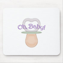Oh, Baby! Pacifier Design Mouse Mat