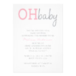 Oh Baby Shower Invitation