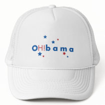 OH!bama - Blue & Red Stars Mesh Hats