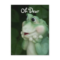 Oh Dear Frog- customise for any occasion Postcards