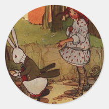 Oh Dear I Shall Be Late Round Sticker