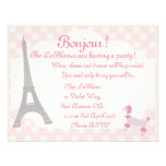 Oh la La Parisian themed invite