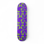 Oh My Eyes ! Purple and Green Skateboard Deck