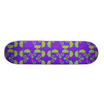 Oh My Eyes ! Purple and Green Skateboard Deck
