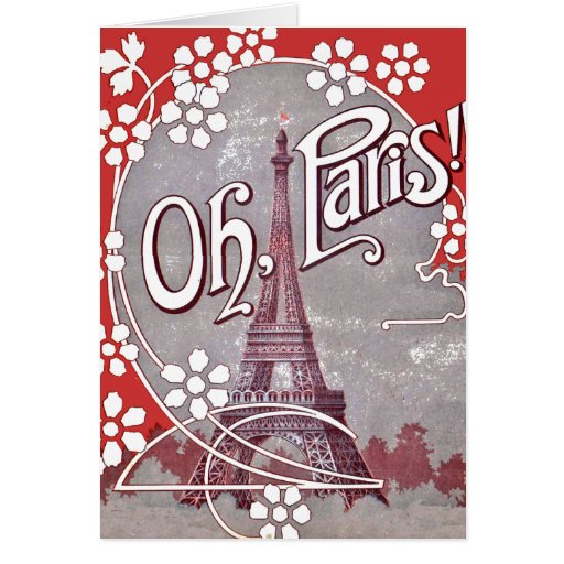 Oh Paris Eiffel Tower Note Card