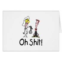 Oh Shit Wedding Bride and Groom