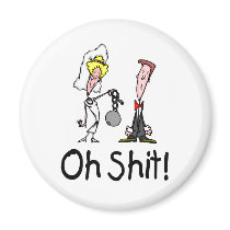 Oh Shit Wedding Bride and Groom