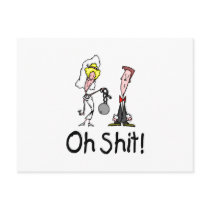 Oh Shit Wedding Bride and Groom