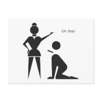 "Oh Slap" postcard