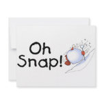 Oh Snap Snowball invitations