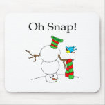 Oh Snap! (UD Snowman) mousepads