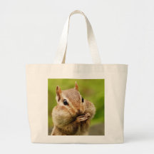Oh So Cheeky Chipmunk Tote Bag