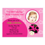 Oh So Sweet Ladybug Birthday Party Invitations