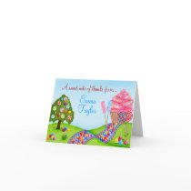 Oh Sweet Candy  Cupcake Land Thank You Note Cards