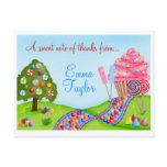 Oh Sweet Candy Land Cupcakes and Lollipops postcards
