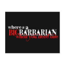 Oh those Barbarians Post Card