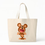 "Oh well..." Shrugging Cartoon Bear Bag
