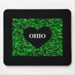 Ohio Heart Green Mouse Mats