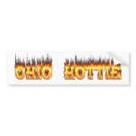 ohio hottie flame and fire bumper stickers