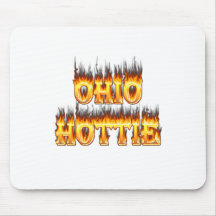 ohio hottie flame and fire mousepads