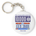 Ohio license plate centennial keychains