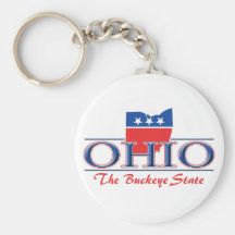 Ohio Patriotic Keychain