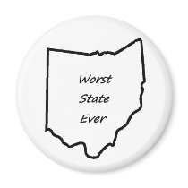 Ohio Worst State Ever magnets