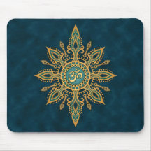 Ohm Star (blue & yellow) Mousepad