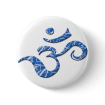 Ohm Symbol Button in Blue