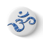 Ohm Symbol Button in Blue