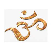 Ohm Symbol in Bronze (Postcard)