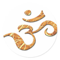 Ohm Symbol in Bronze (Sticker)