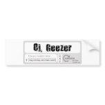 Oi Geezer Bumper Sticker