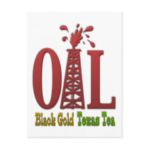 Oil, Black Gold, Texas Tea Post Card