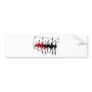 Oil & Blood  With Map Bumper Sticker