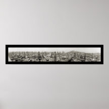 Oil Field Long Beach Photo 1923 Print